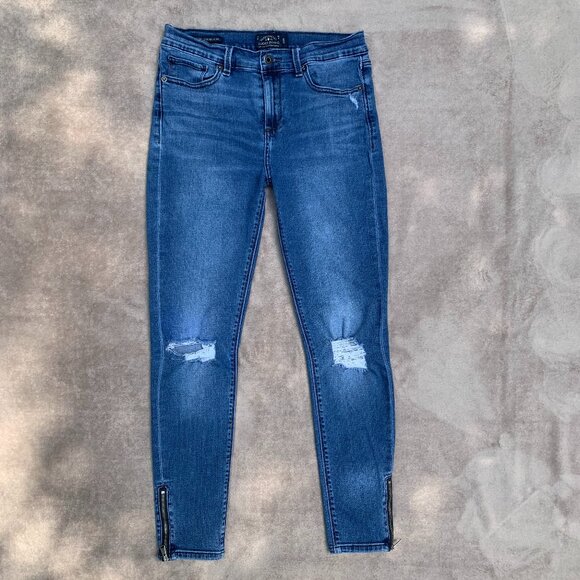 Lucky Brand Brooke Legging Skinny Zippered Ankle Mid Rise Jeans Sz6 - Picture 5 of 16
